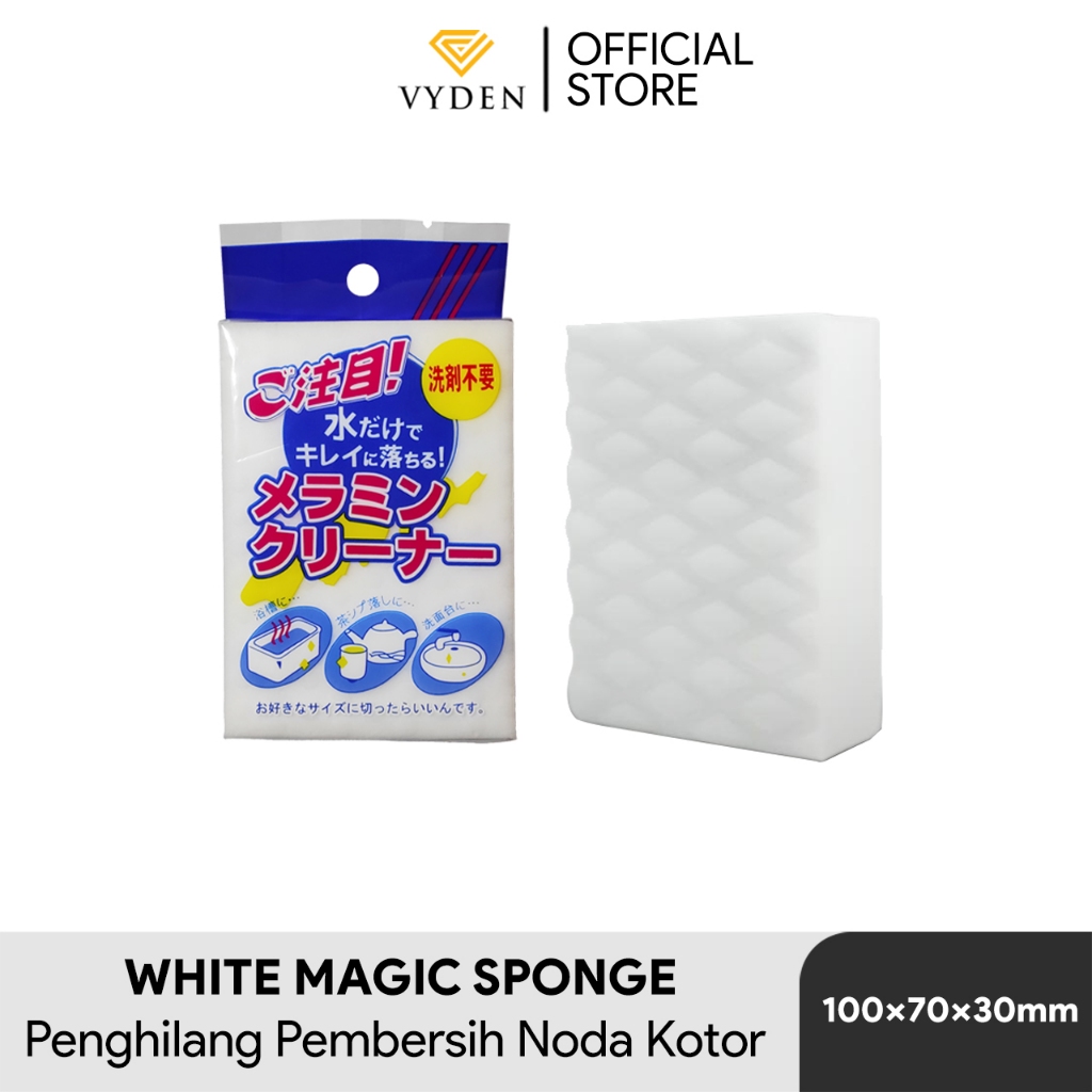 Jual VYDEN WHITE Magic Sponge Compressed Lebih Padat Membersihkan