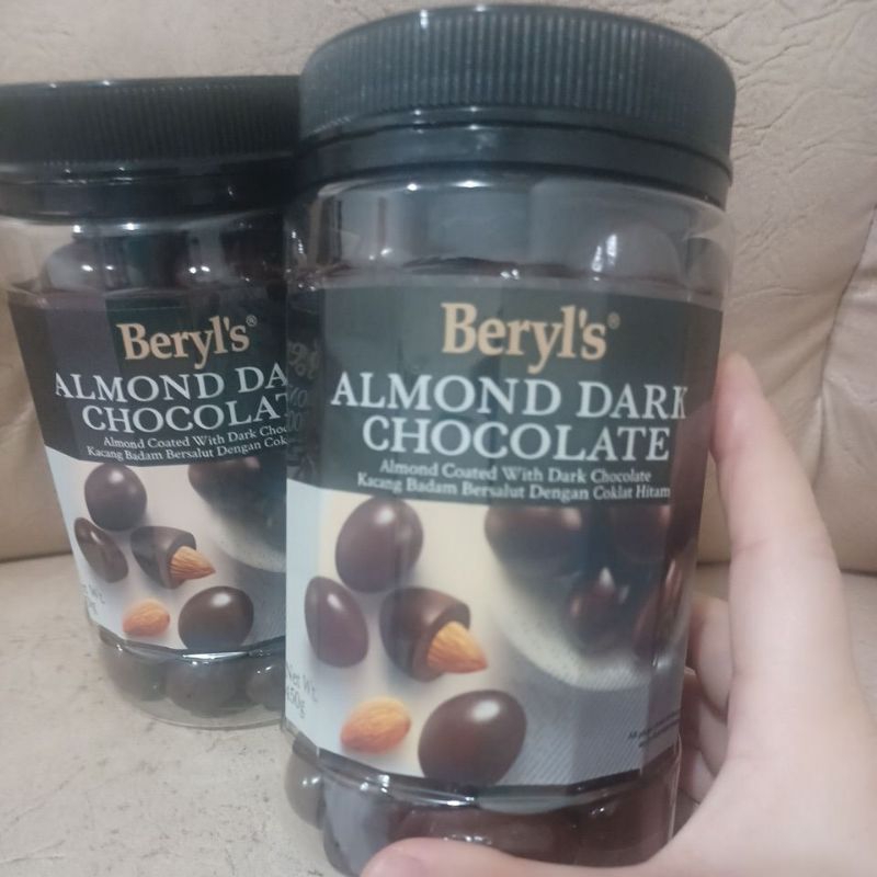 Jual Beryls / Beryl's Almond Dark Chocolate Jar 400 Gr | Shopee Indonesia