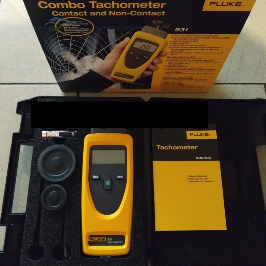 Jual Fluke 931 Digital contact noncontact tachometer Rpm meter