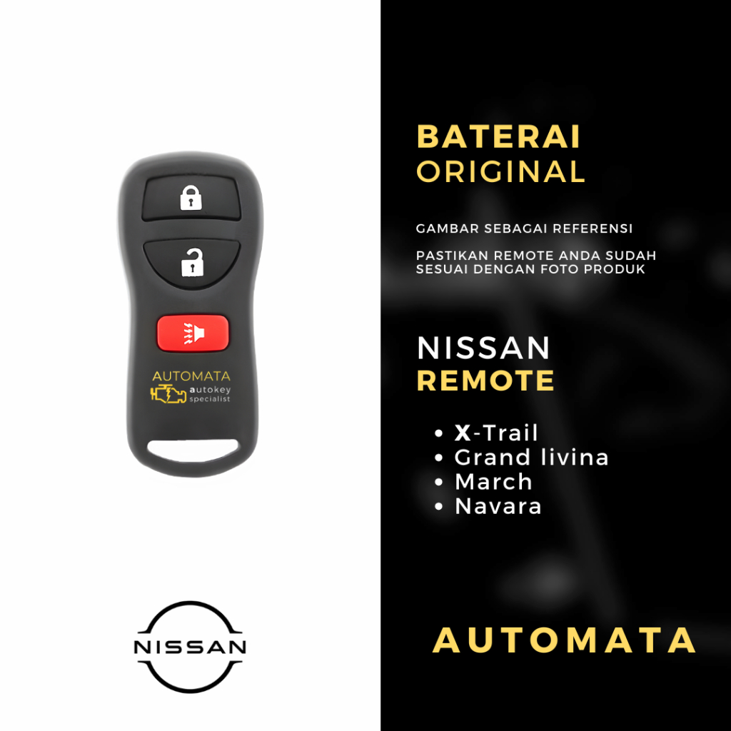 Jual Baterai Remote Nissan XTrail March Navara Grand Livina Original