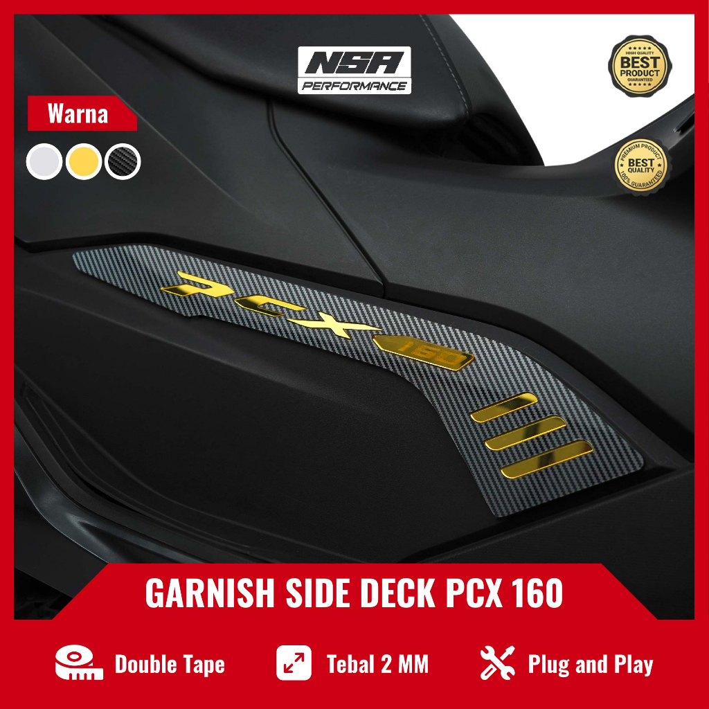 Jual NSA COVER GARNISH SAMPING PCX 160 AKSESORIS MOTOR PCX 160 SIDE