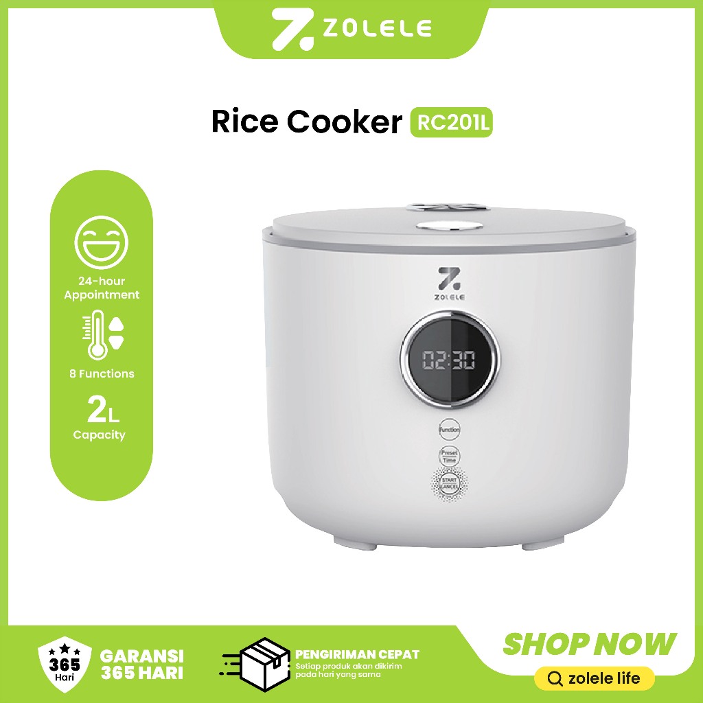 Jual ZOLELE RC201L Penanak Nasi Low Sugar Rice Cooker 2L Multifunction