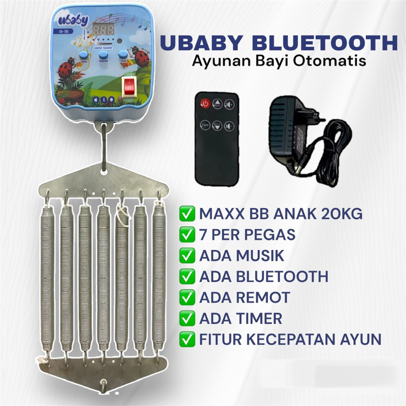 Jual UBABY BLUETOOTH Ayunan Baby Otomatis / Ayunan Elektrik / Ayunan ...