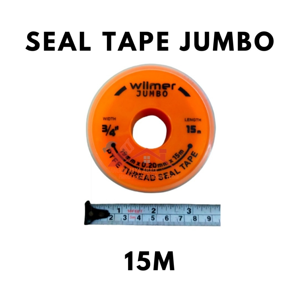 Jual Seal Tape Jumbo Inch M Meter Mm Isolasi Sealtape Pipa