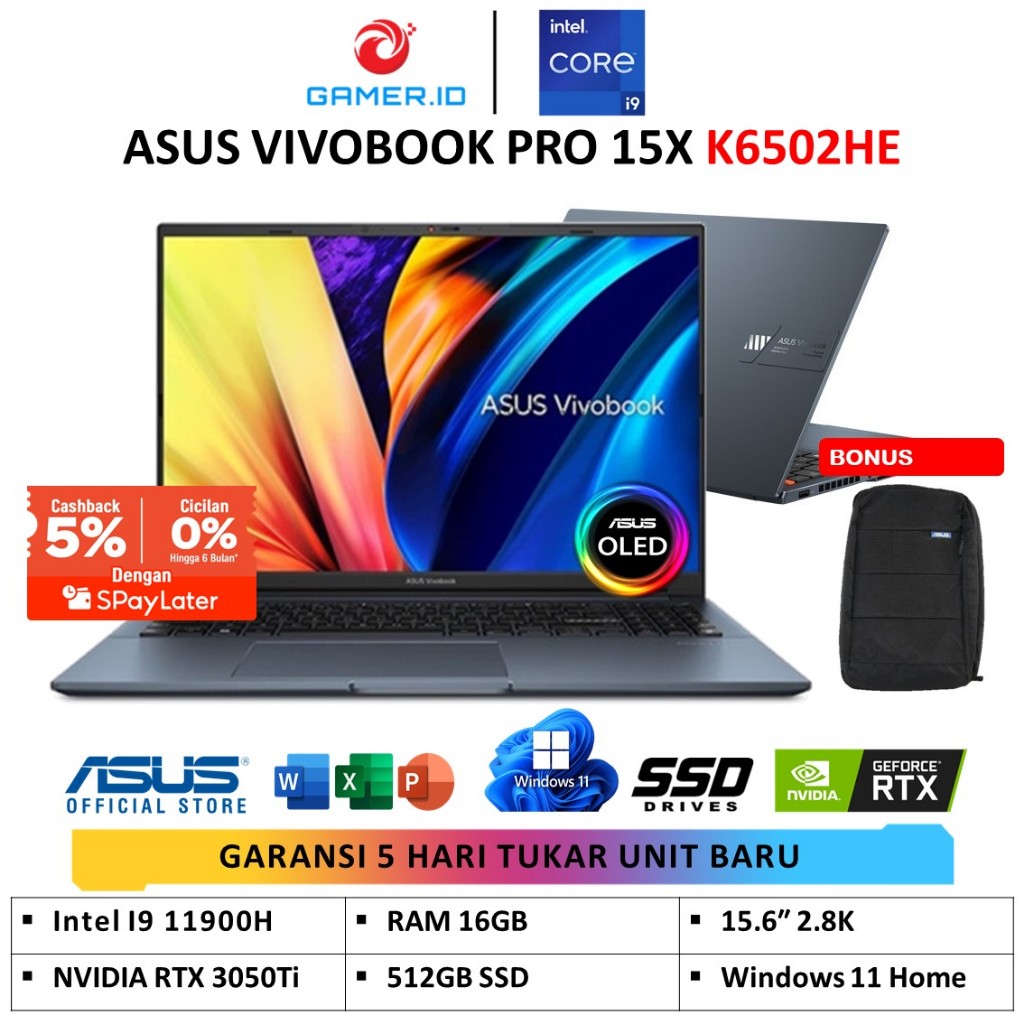 Jual Asus Vivobook Pro X Oled K He Oled Intel I H Gb Gb