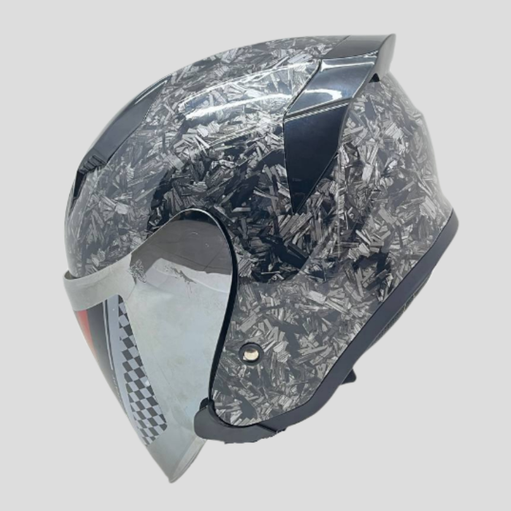 Jual Helm Half Face Gift Sargon Motif Carbon Series Sni Kaca Visor Shopee Indonesia