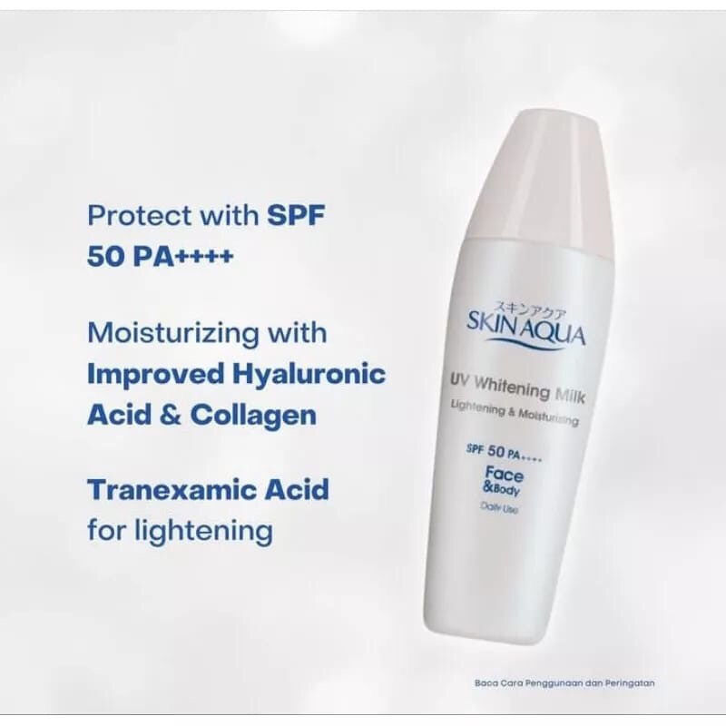 Jual [Original] Skinaqua UV Whitening Milk Sunscreen Skin Aqua SPF 50 ...
