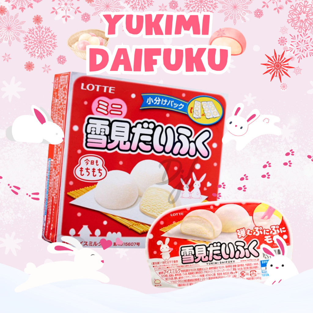 Jual Lotte Yukimi Daifuku Mochi Ice Cream Import Snack Cemilan Jepang