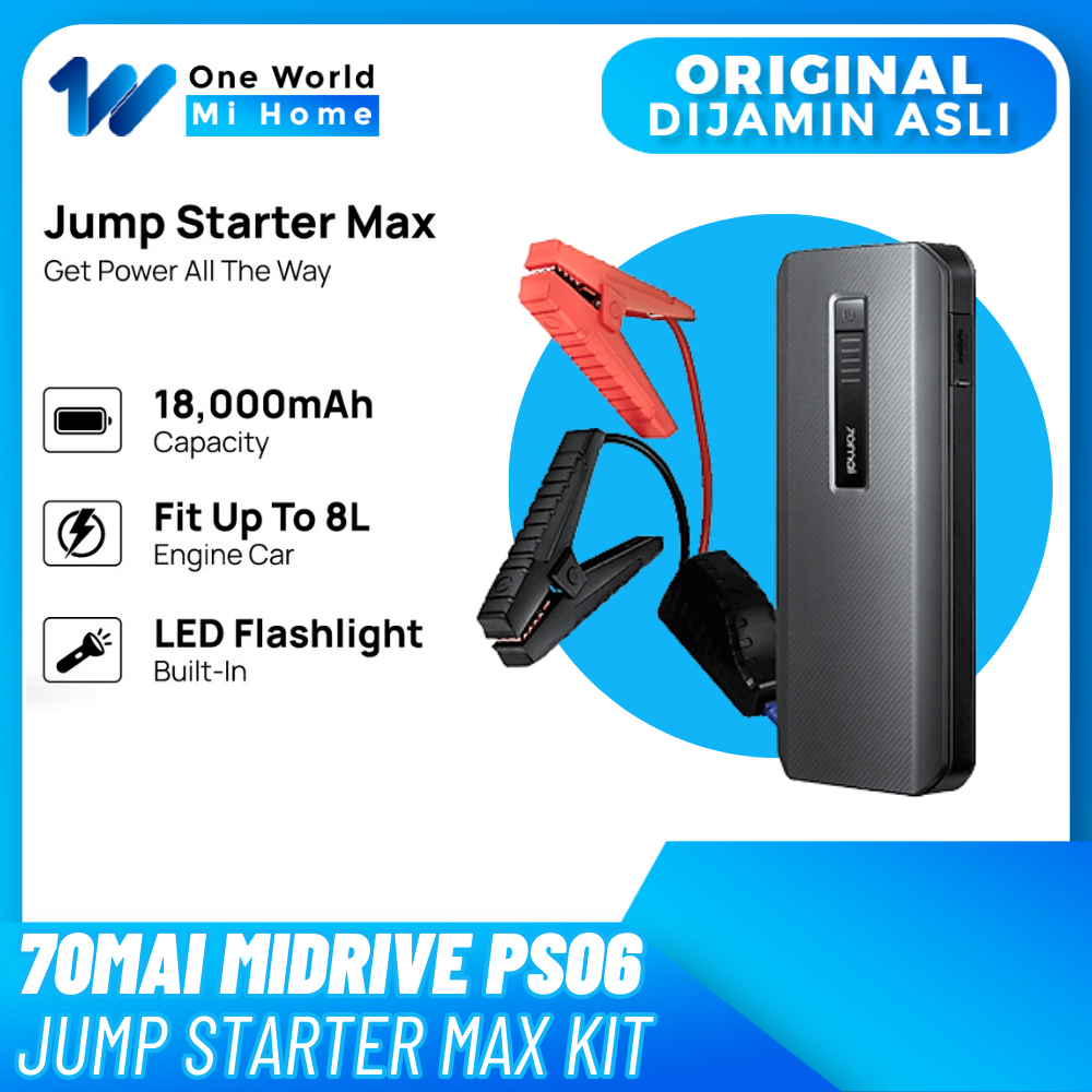 Jual 70MAI MiDrive PS06 - Jump Starter Max Kit - Alat Jumper Mobil ...