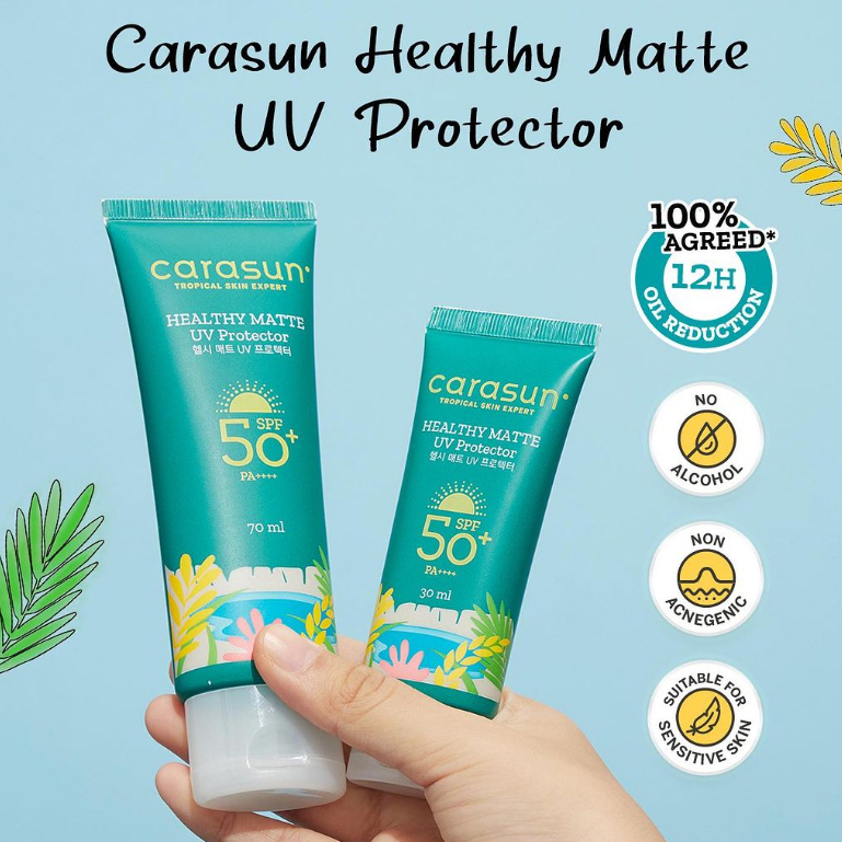 Jual Carasun Healthy Matte Uv Protector SPF50 PA++++ 30ml/70ml | Shopee ...