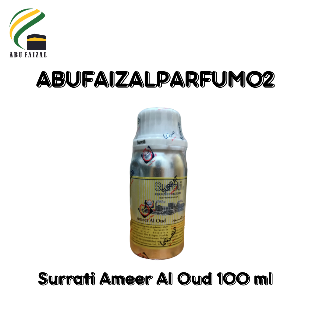 Jual PARFUM SURRATI AMEER AL OUD 100GR ASLI 100 SAUDI KSA Shopee