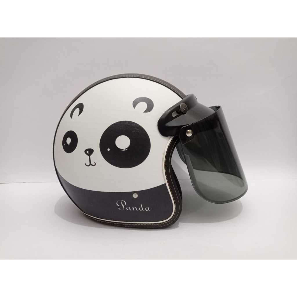 Jual Helm Terlucu Panda Hitam Putih | Shopee Indonesia