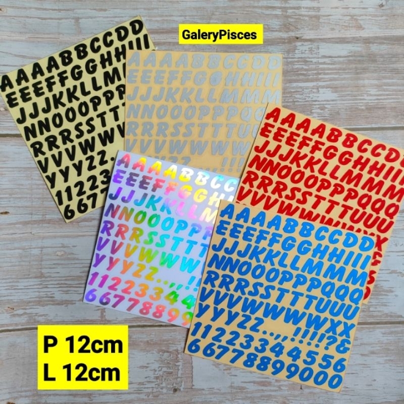 Jual stiker cutting motor stiker huruf abc alfabet sticker nama ...