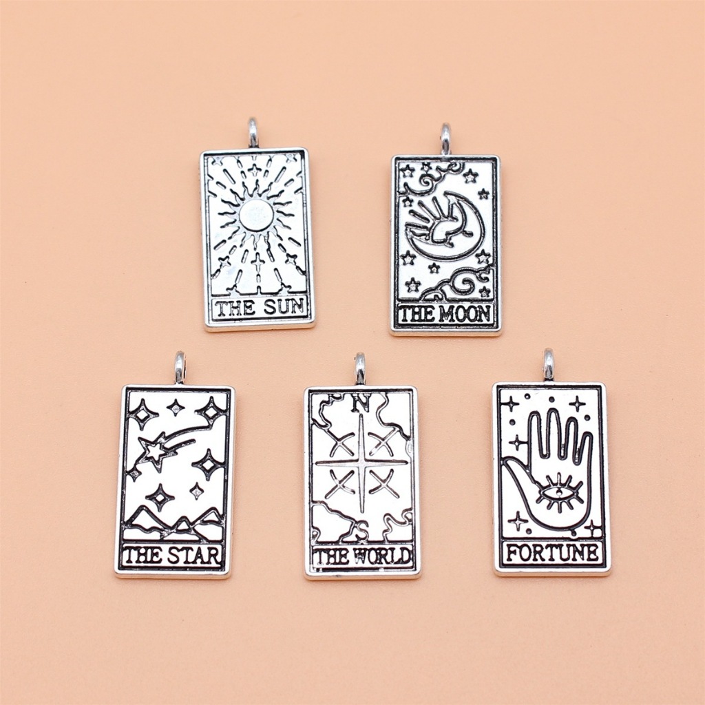 Jual 1 pcs Charm Liontin Aksesoris Besi - KARTU TAROT CARD | Shopee ...