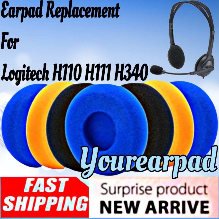 Jual Bantalan Earpads Earpad Foam Headset Logitech H340 H111 H110