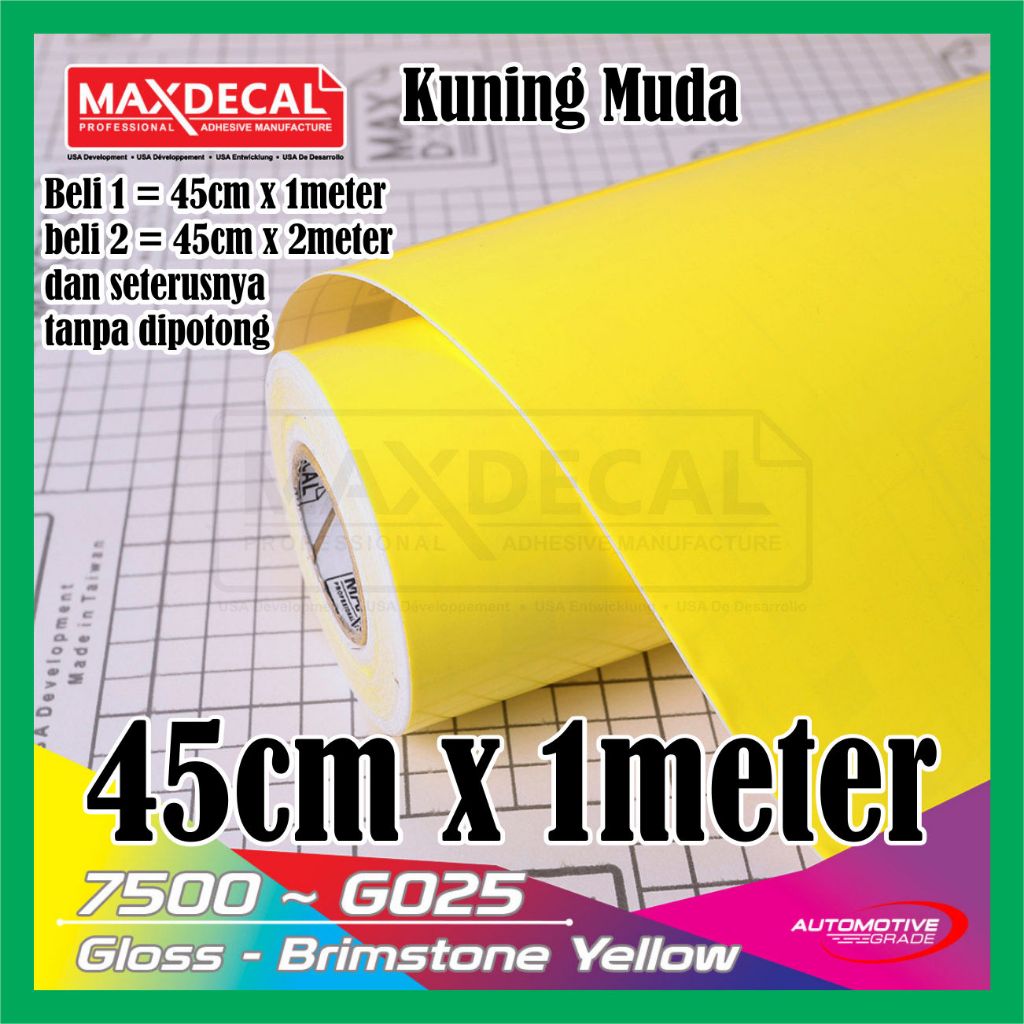 Jual STIKER SKOTLET METER STICKER BODY MOTOR MAXDECAL GLOSSY BRIMSTONE ...