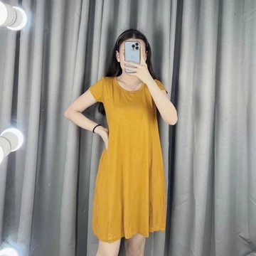 Dress Moya Dress Basic Standar Jumbo Spandek Rayon Swing Dress Daster Casual Lengan Pendek