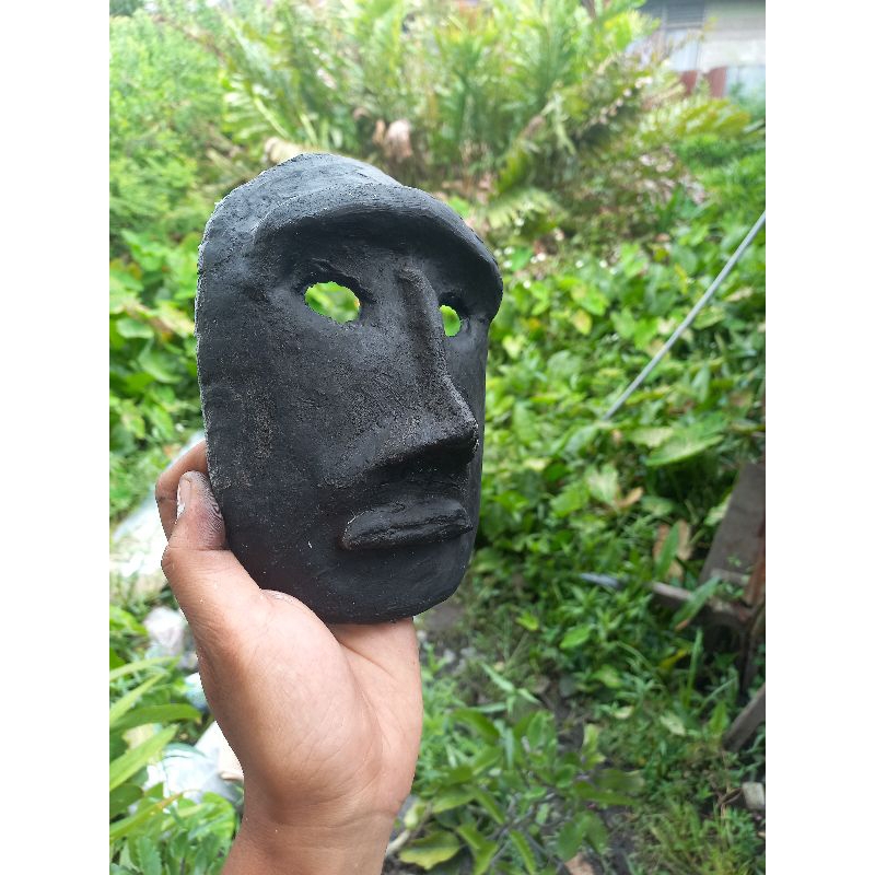 Jual Topeng Emoji Kepala Batu / Moai Batu | Shopee Indonesia