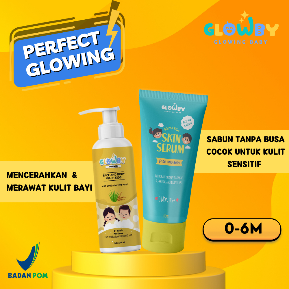 Jual (Glowby) Perfect Glowing Sabun Dan Serum Lotion Bayi Dan Anak ...