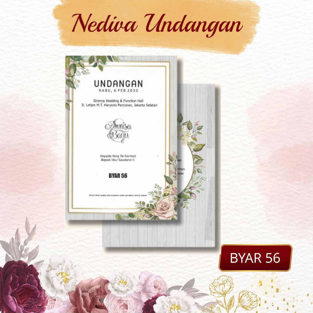 Jual Blangko Undangan Byar 56 Harga Murah | Shopee Indonesia