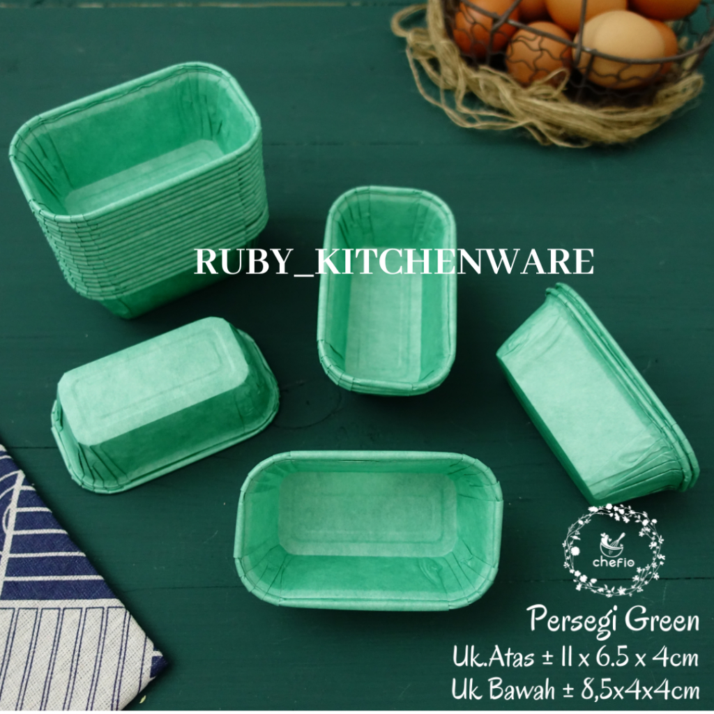 Jual Chefio Paper Cup Cupcake Case Persegi Kotak Kertas Muffin Roti ...