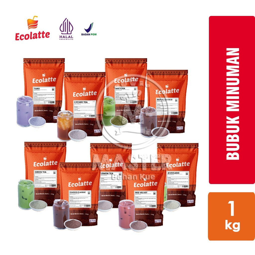 Jual Bubuk Minuman Rasa ECOLATTE Powder Drink Murah Enak [1 Kg ...