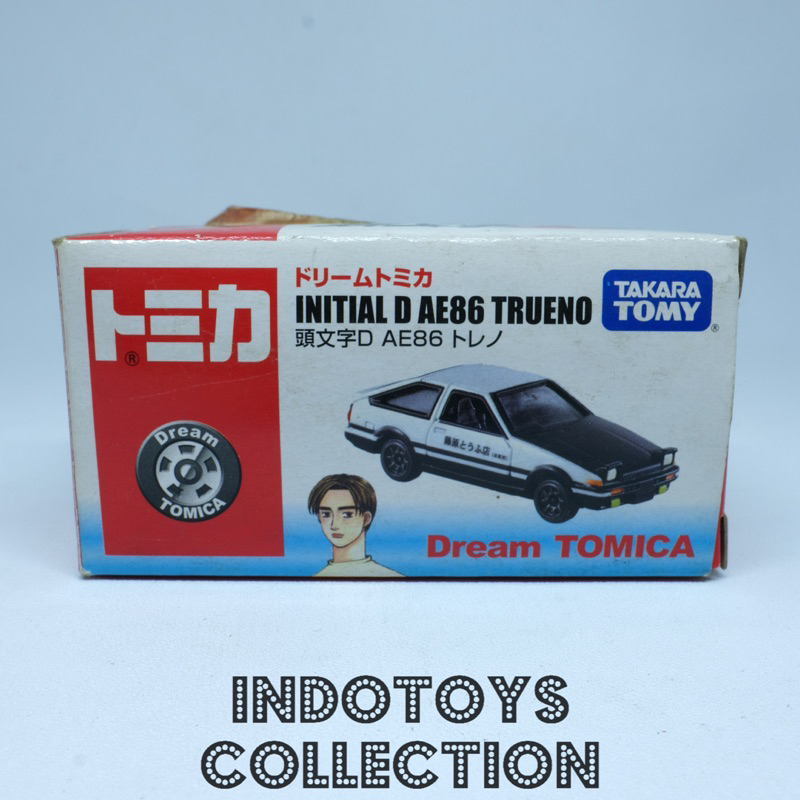 Tomica Initial D Toyota AE86 Trueno Bianco 1/61 &ndash; Diecast TOMY Nuovo 2014