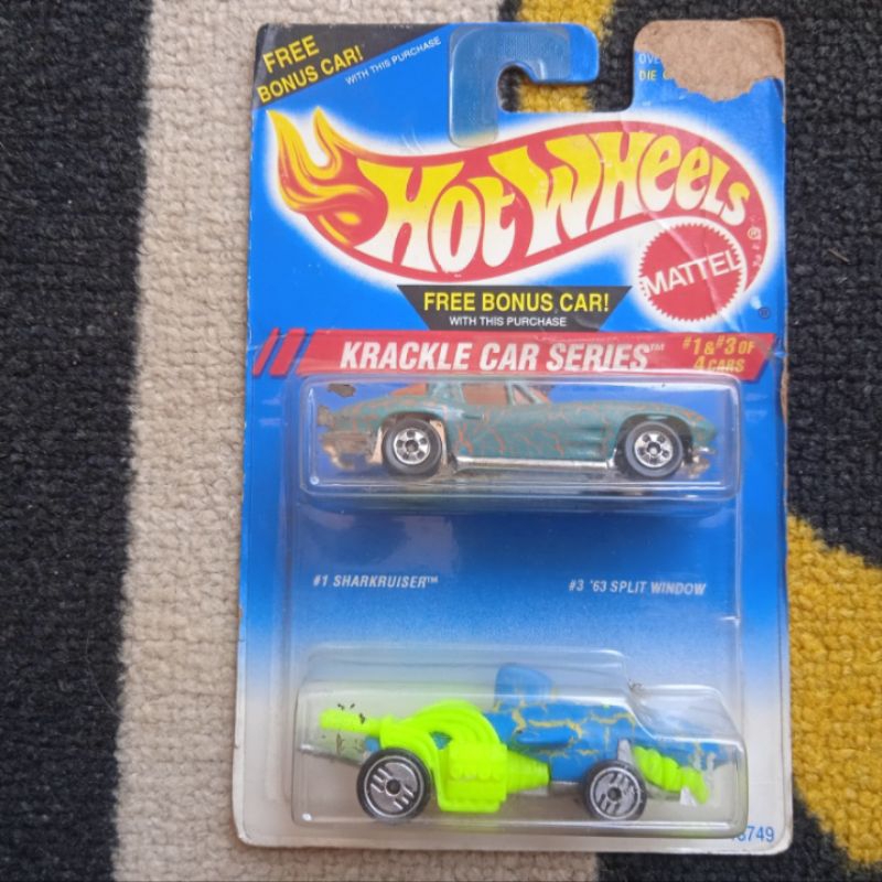 Jual hot wheels krackle car series Corvette 63 split window sharkruiser