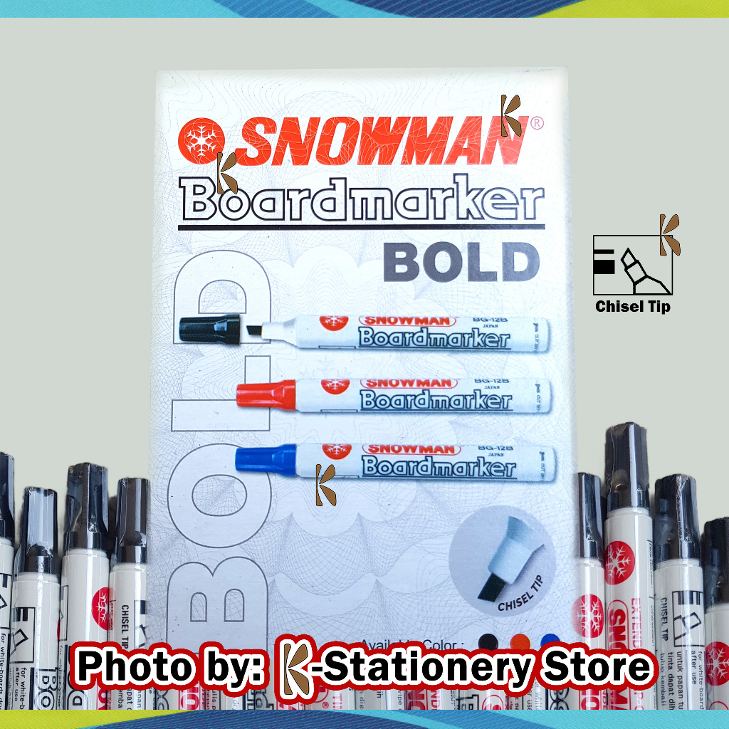 Jual [ Non - Permanent ] Snowman Spidol Papan Tulis Kaligrafi Original ...