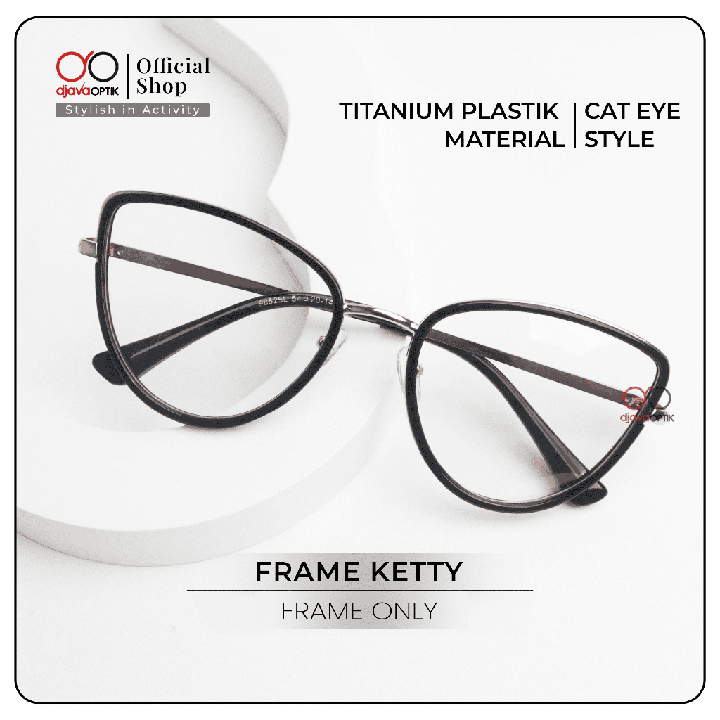 Jual BUY GET Frame Ketty Kacamata Cat Eye Khusus Frame