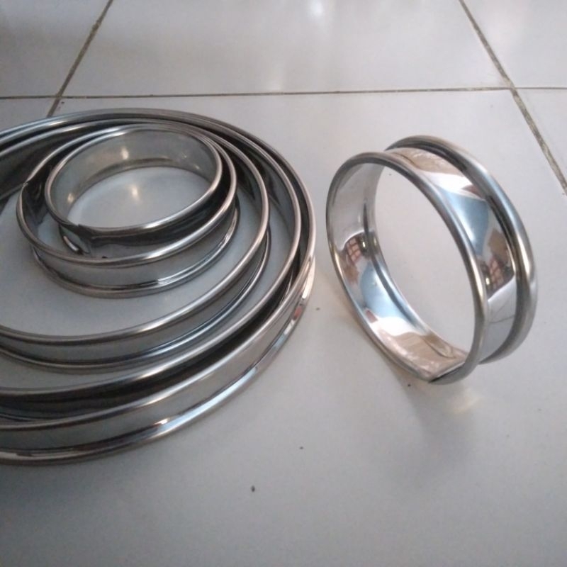 Jual perforated pie ring / cetakan tart pie stainlees super tebal ...