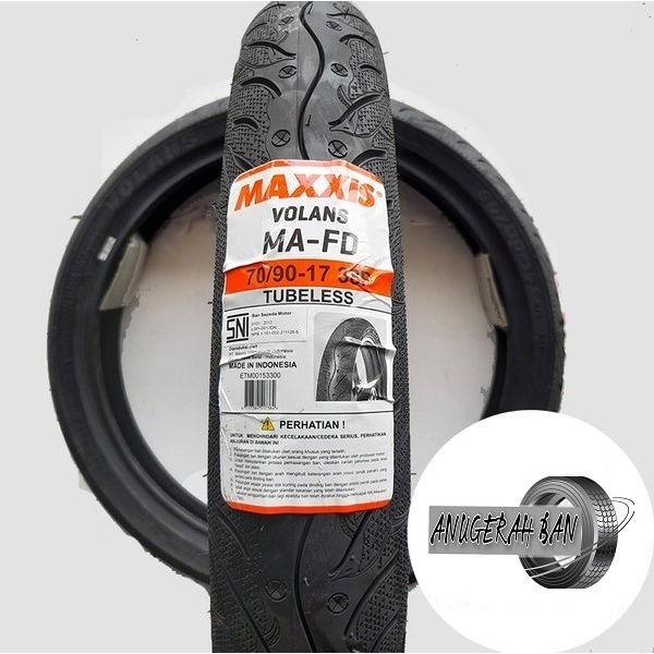 Jual Maxxis Volans 70 / 90 - 17 TUBELESS ban luar motor bebek pengganti ...