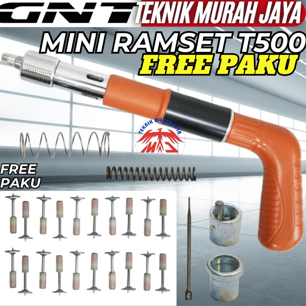 Jual Mini Ramset T Gnt Stampset Gun Alat Paku Tembak Beton Free Paku Shopee Indonesia