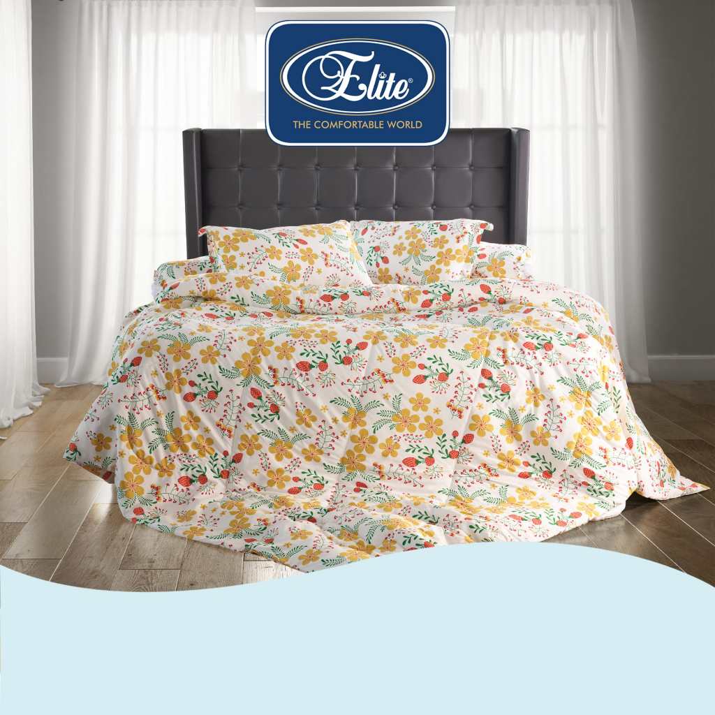 Jual Sprei dan Bed cover Elite Full Set Type Denomalia ( Set Sprei dan