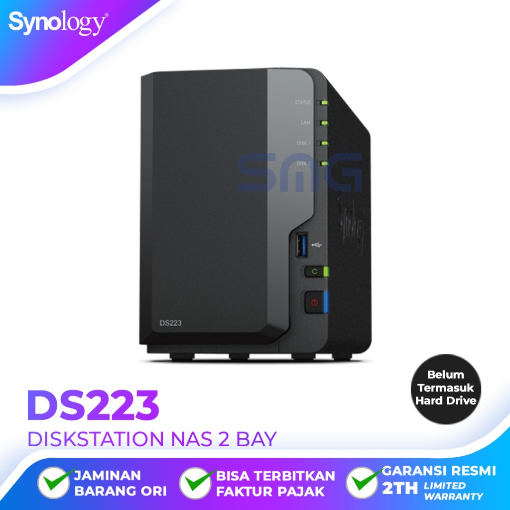 Jual Synology DiskStation DS223 2-Bay NAS | Shopee Indonesia
