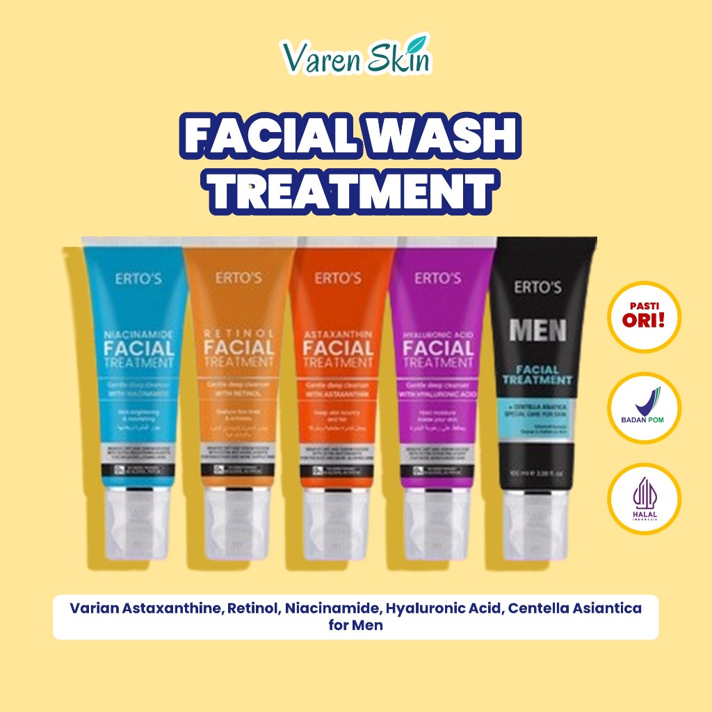 Jual ERTOS Facial Wash Treatment Varian Shopee Indonesia