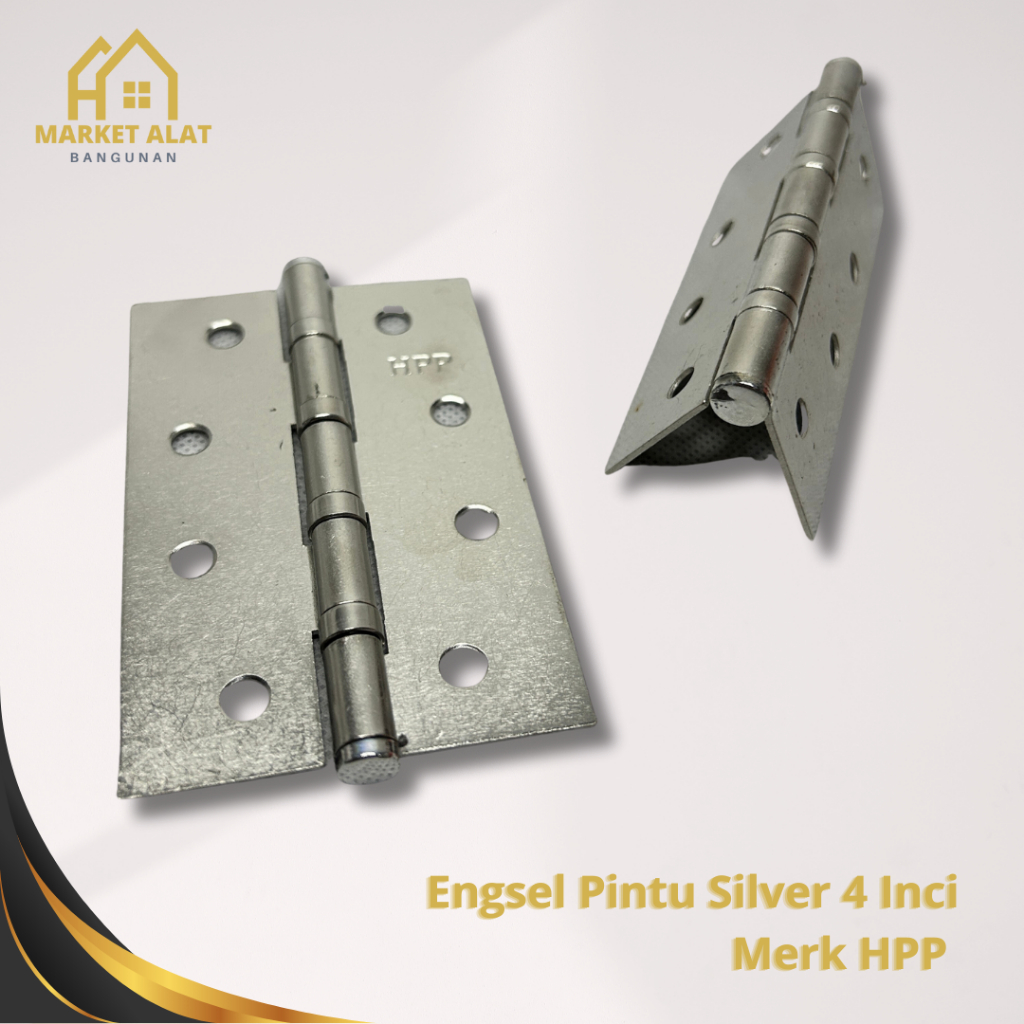 Jual Engsel Pintu HPP 4” Per Pasang Silver Jendela Tebal 4 Inci Inch ...