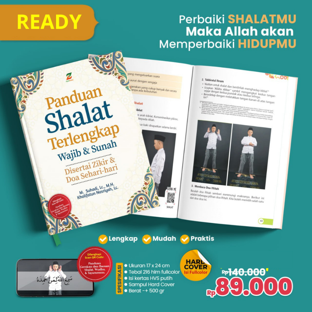 Jual Buku Tuntunan Panduan Sholat Shalat Terlengkap Wajib Dan Sunnah ...