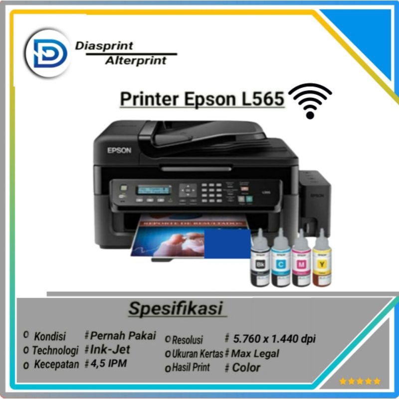 Jual Printer Epson L565 WiFi &ADF | Shopee Indonesia