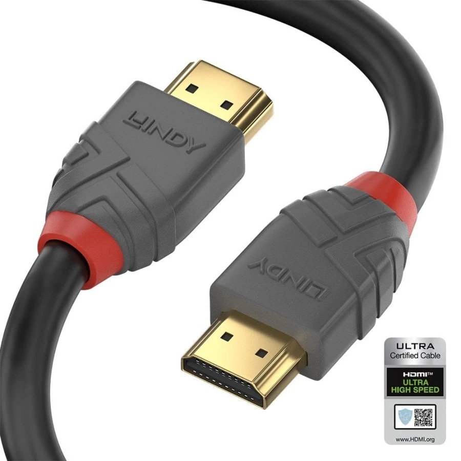 Kabel HDMI 2.1 LINDY 1m 2m 10K 8K 120Hz HDR Ultra High Speed Cable 48Gbps PS4/PS5 EARC Certified 36952 36953