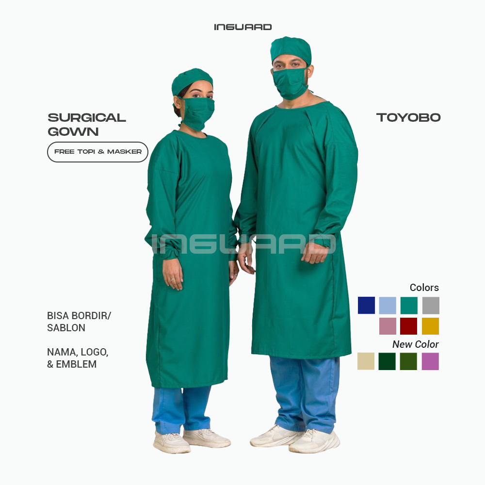 Jual Apd Gown Gown Medis Surgical Gown Toyobo Premium Apd Surgical Gown Apd Medis Gown