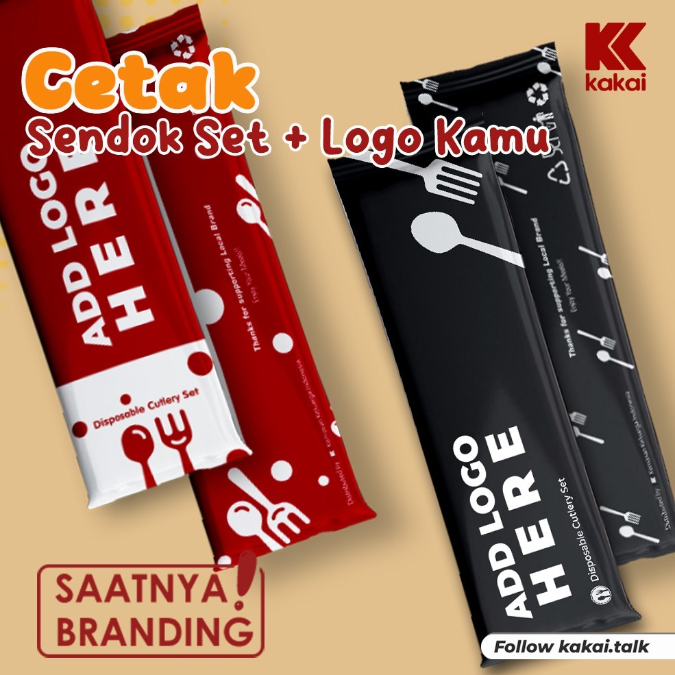 Jual CUSTOM SENDOK MAKAN SET / CUSTOM PLASTIK SENDOK MAKAN SET / CUSTOM ...