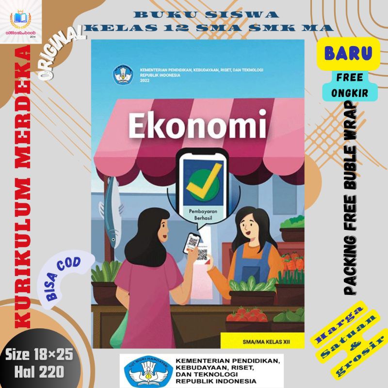 Jual Buku Siswa Ekonomi Kelas 12 SMA SMK MA Kurikulum Merdeka ...