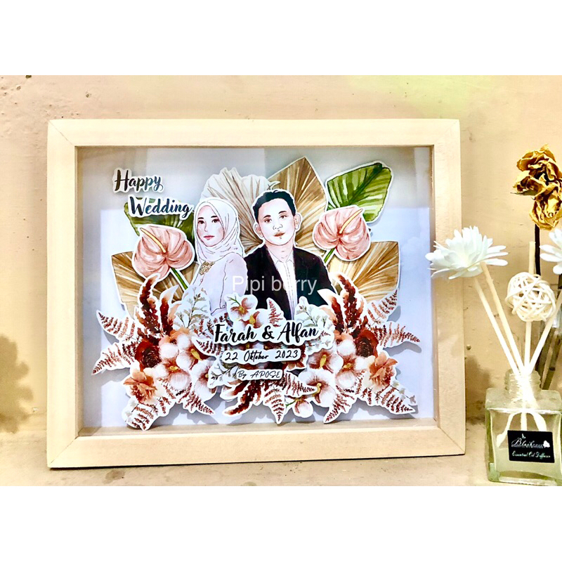 Jual SCRAP FRAME/POP UP ILSUSTRASI (KADO UNIK) | Shopee Indonesia