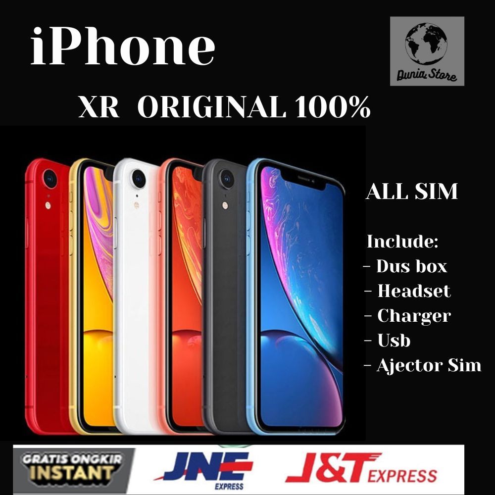 Jual iPhone Apple XR Second Original Fullset Like New Original Apple