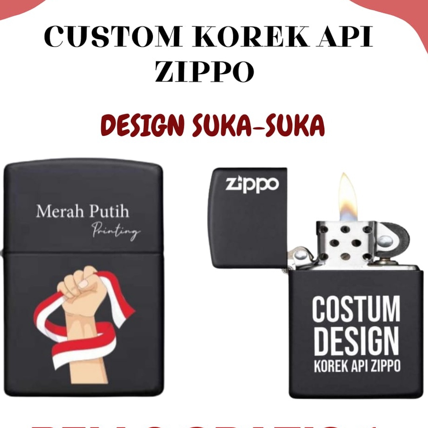 Jual Custom Cetak Ukir Laser Grafir Print Uv Korek Api Zippo Shopee Indonesia