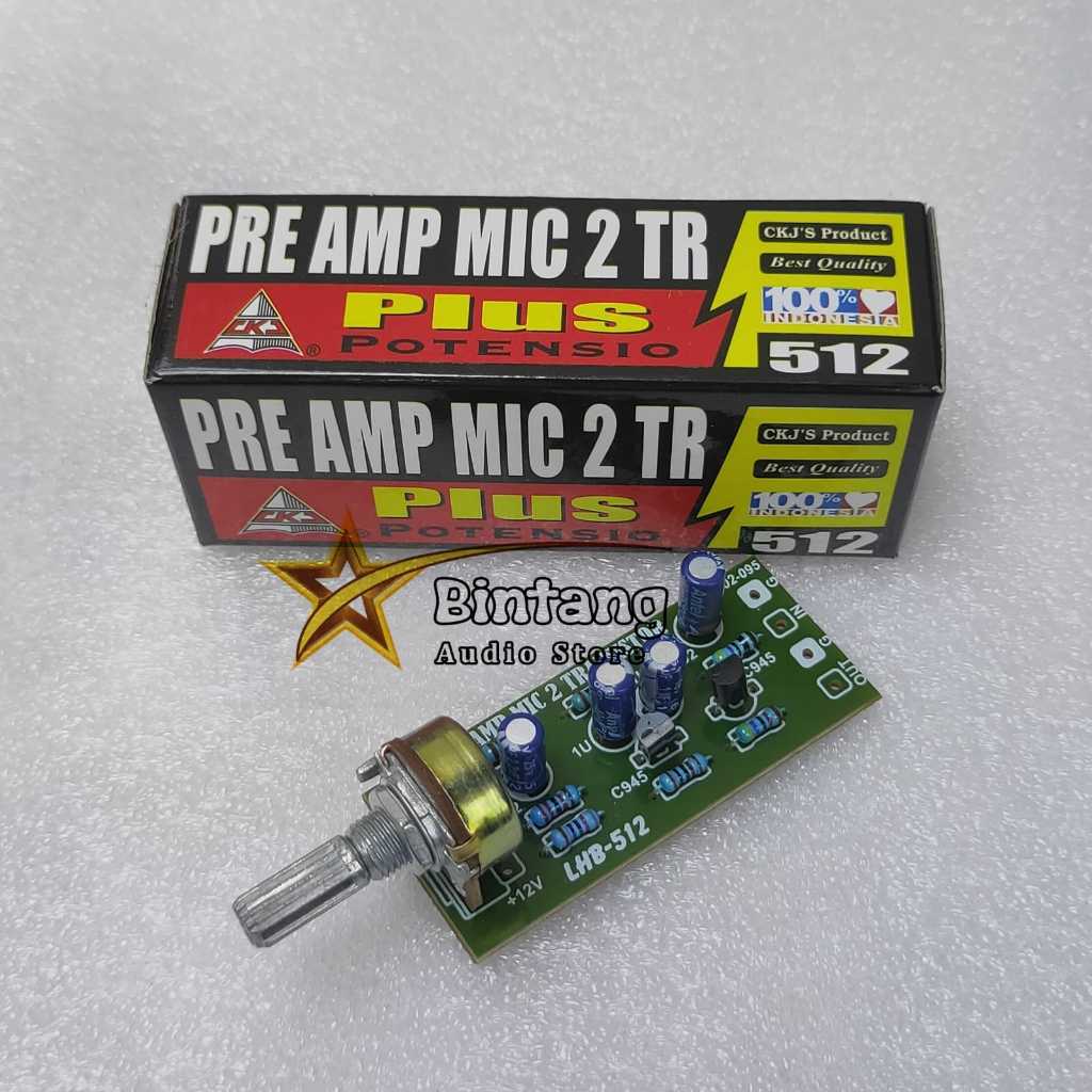 Jual PreAmp Mic 2 TR / Pre Amp 2 Transistor Product CKJ 512 Original