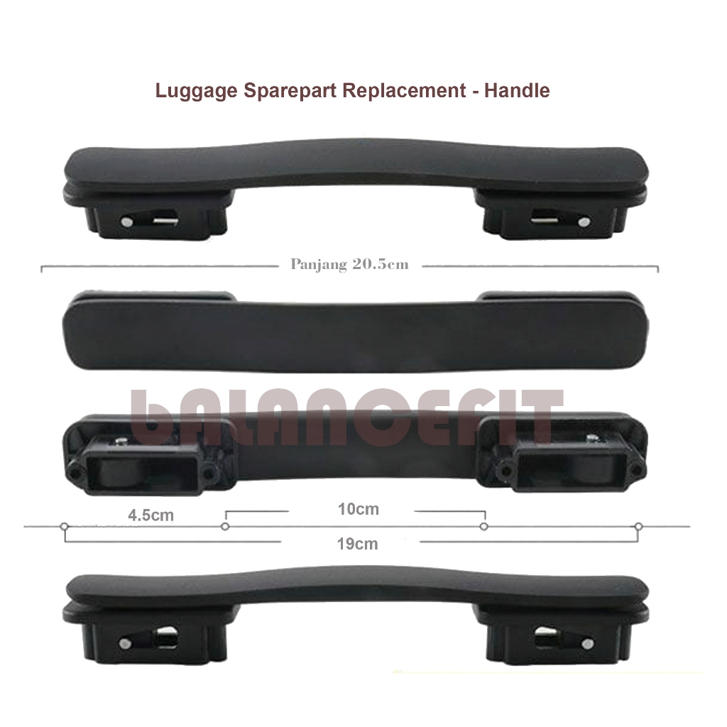 Jual Handle Koper | Handle Tanam for Lojel panjang 20cm sampai 20.5cm ...