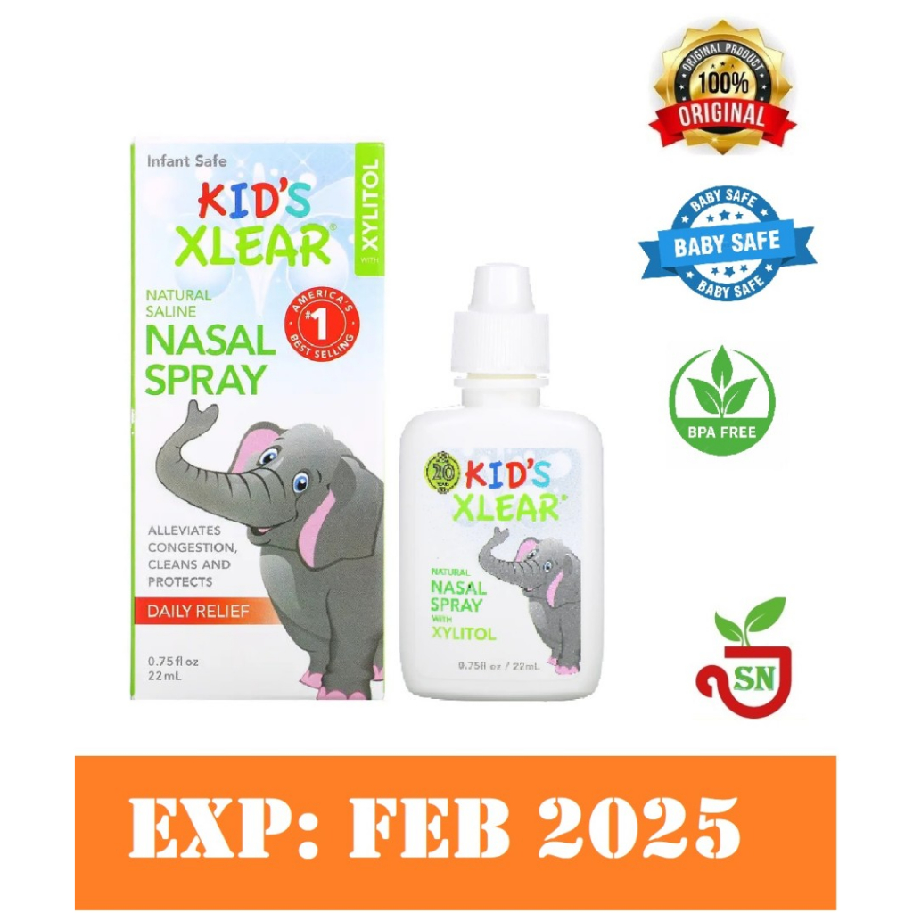 Jual Kid Xlear Natural Saline Nasal Spray with Xylitol Fast Relief 22