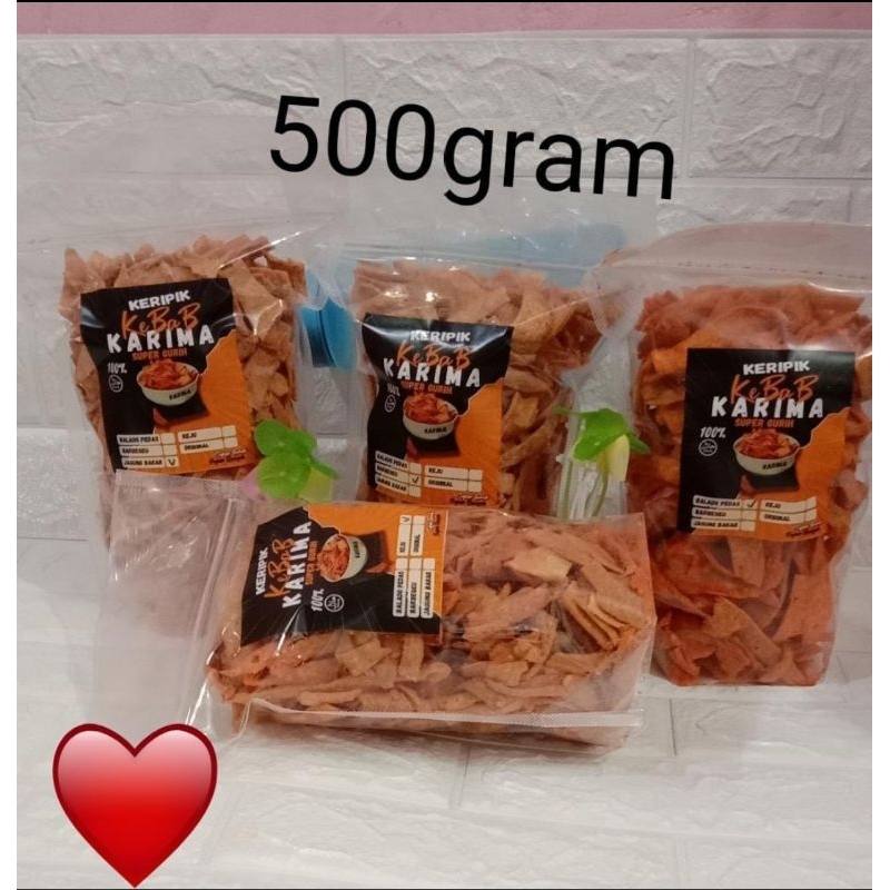 Jual Keripik Kebab Aneka Rasa Gurih Dan Renyah Berat 500gram Shopee